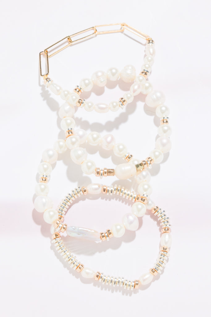 Kendra Freshwater Pearl Bracelet Set - Nakamol