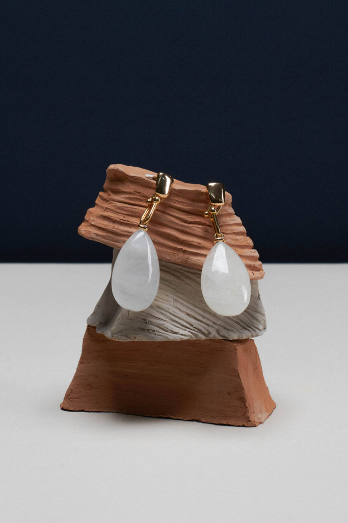 Moonstone Tear Drop Earrings - Nakamol