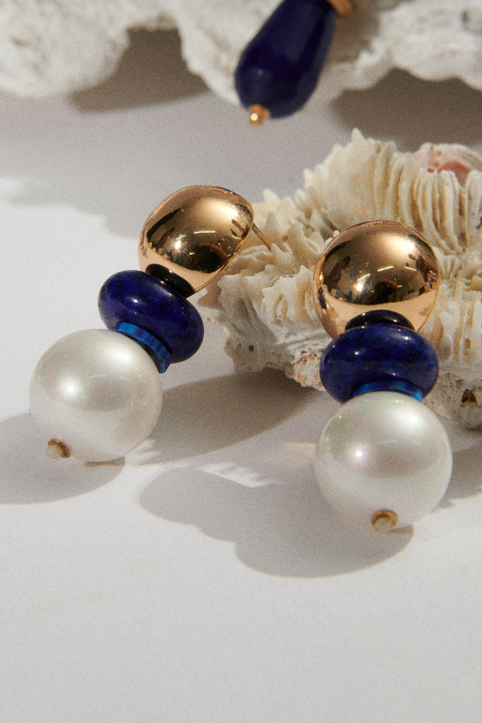 Triple Stone Drop  Earrings - Nakamol