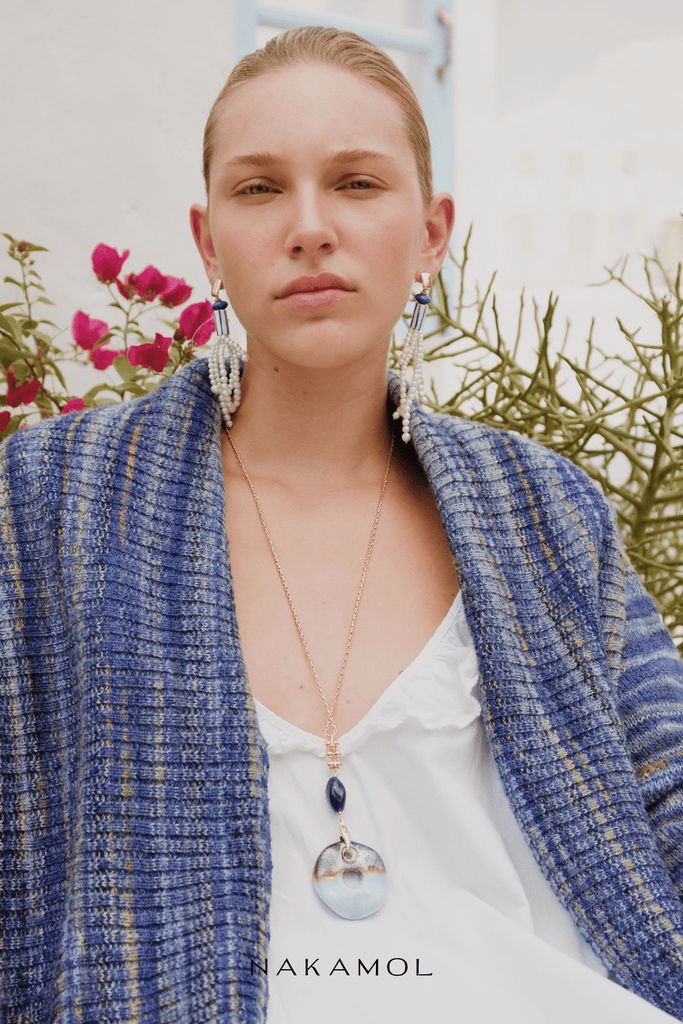 Ocean Breeze Stone Pendant Necklace - Nakamol