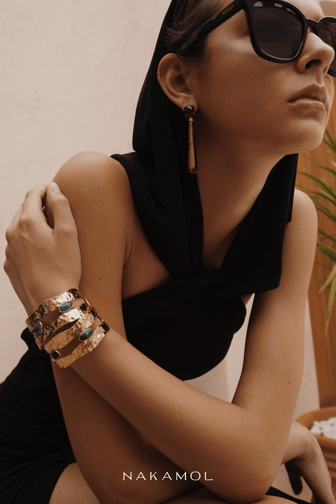 Tiger Eye Drop Earrings - Nakamol