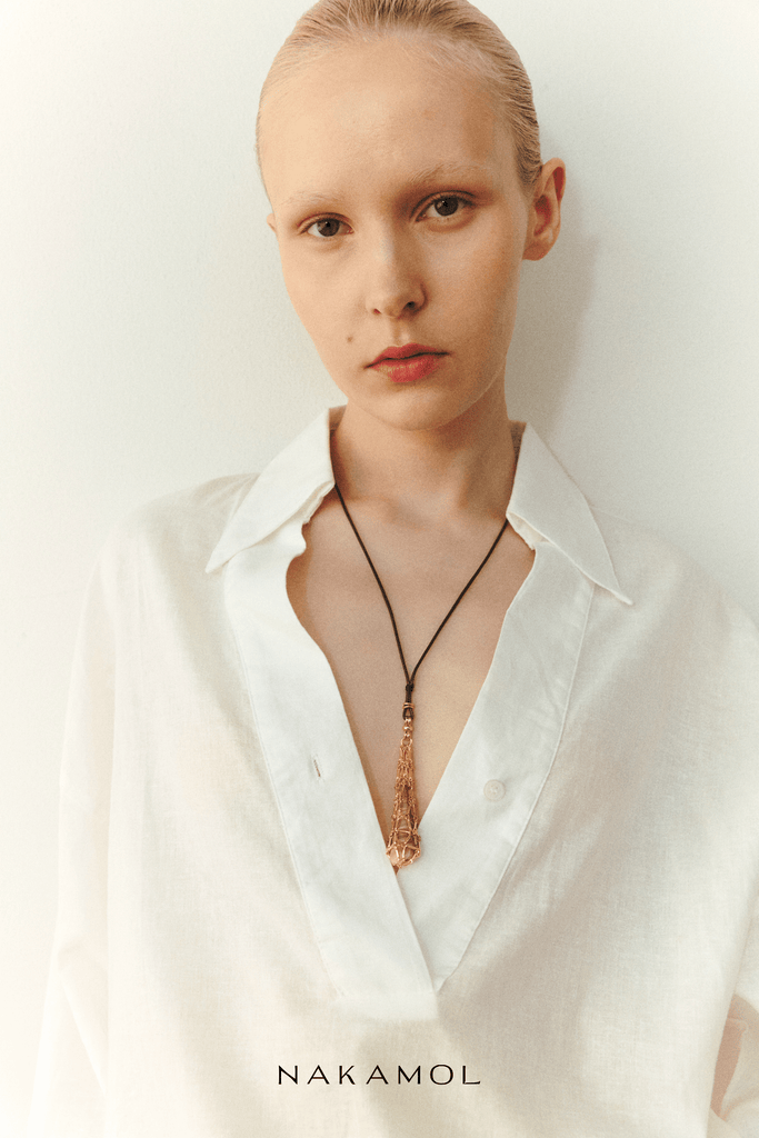 SHELL GOLD FISHNET NECKLACE – Nakamol