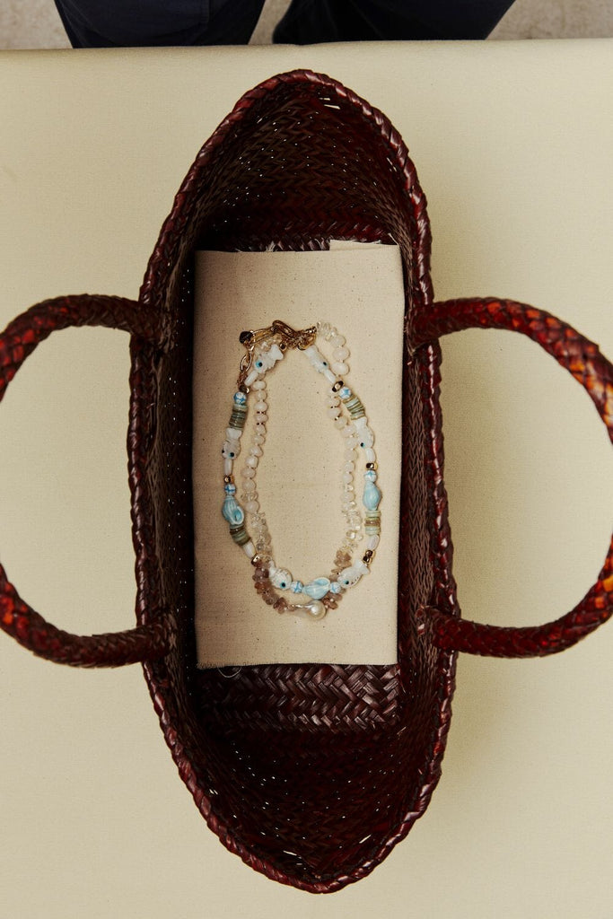 Soft Blue Wave Necklace - Nakamol