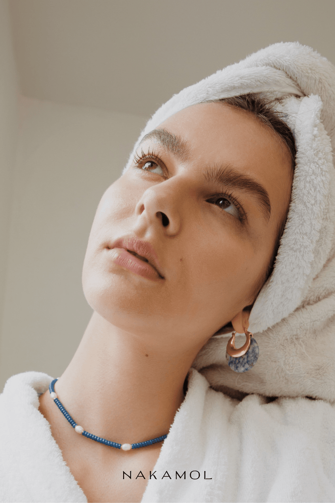 Lapis Strand Short Necklace - Nakamol