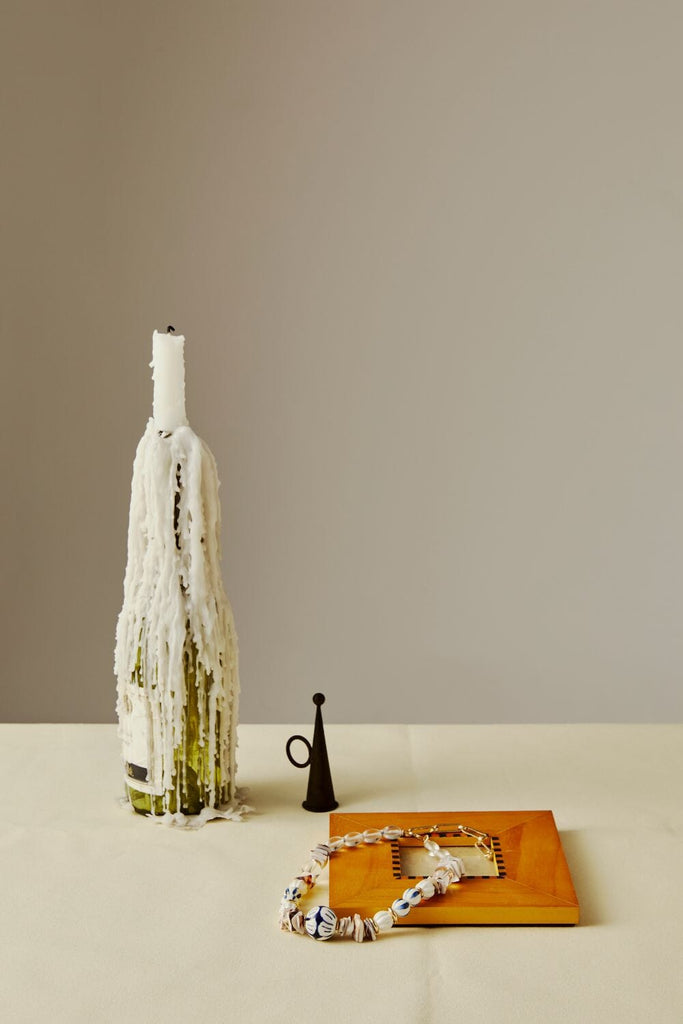 Printed Stone Bead Necklace - Nakamol