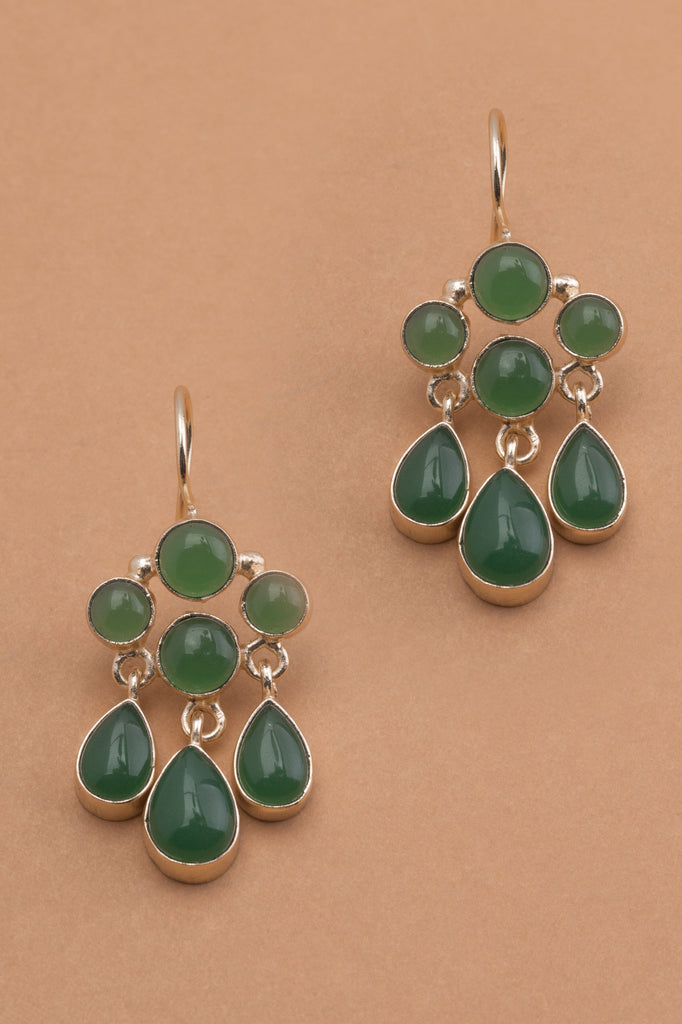 Emerald Chandelier Earrings - Nakamol