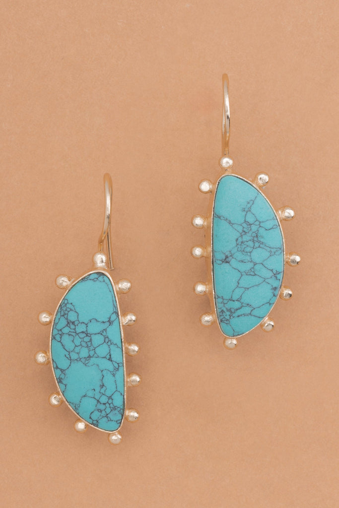 Turquoise Spectacle Earrings - Nakamol