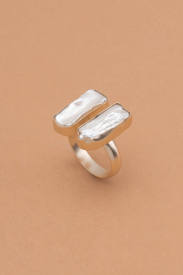 White Oyster Pearl United Ring - Nakamol