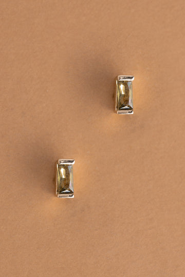 November Copper Gold Stud Earrings - Nakamol