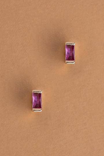 July Ruby Stud Earrings - Nakamol