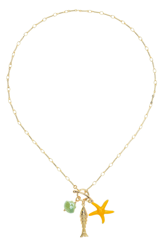 Starfish Pearl Charm Necklace - Nakamol