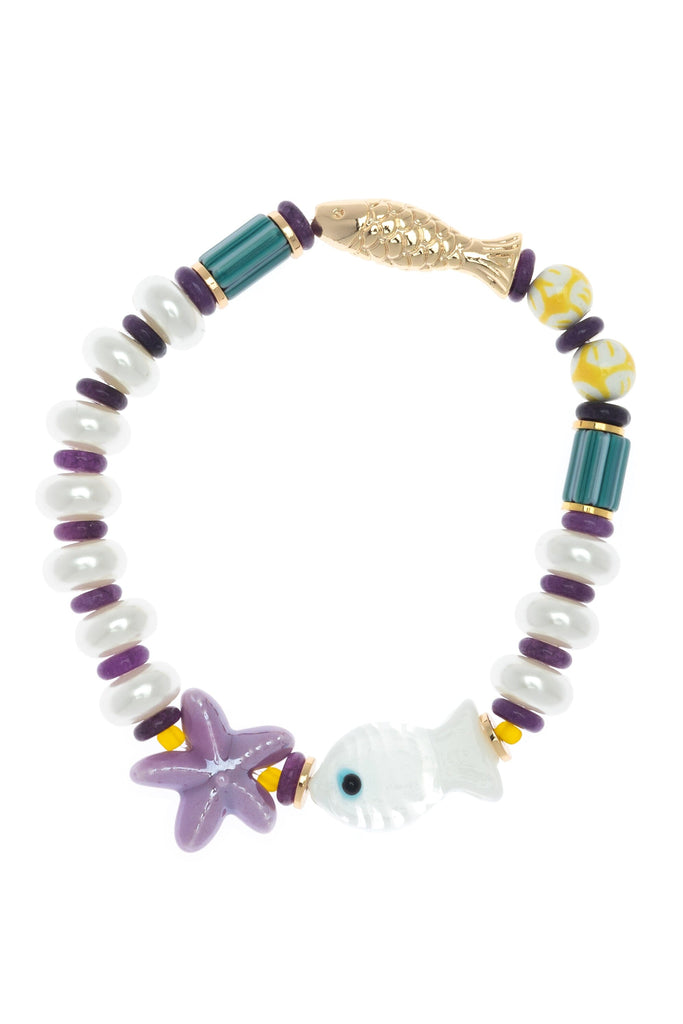 Fish Star Chunky Stretch Bracelet - Nakamol