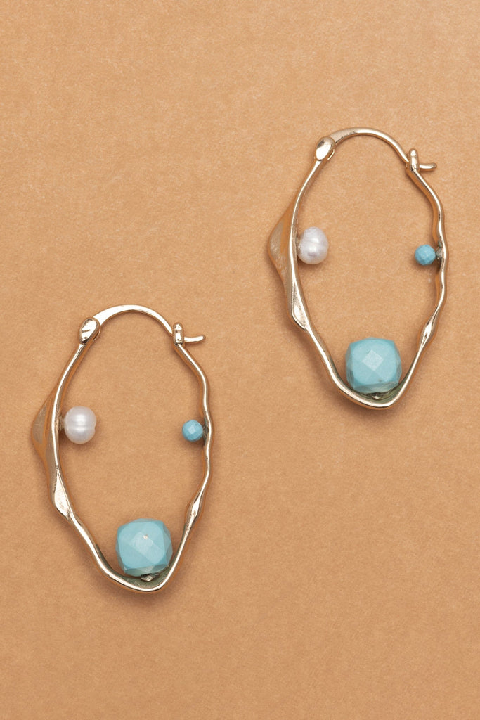 Ocean Orbit Hoop Earrings - Nakamol