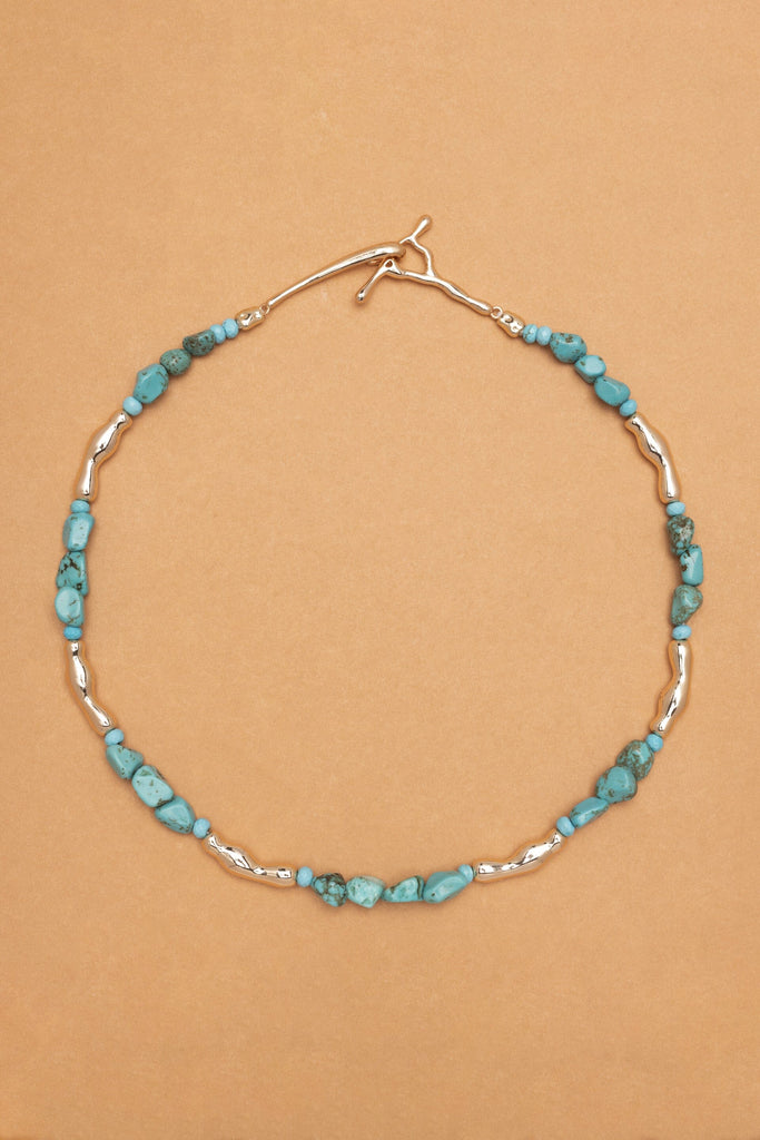 Lock Loop Turquoise Necklace - Nakamol