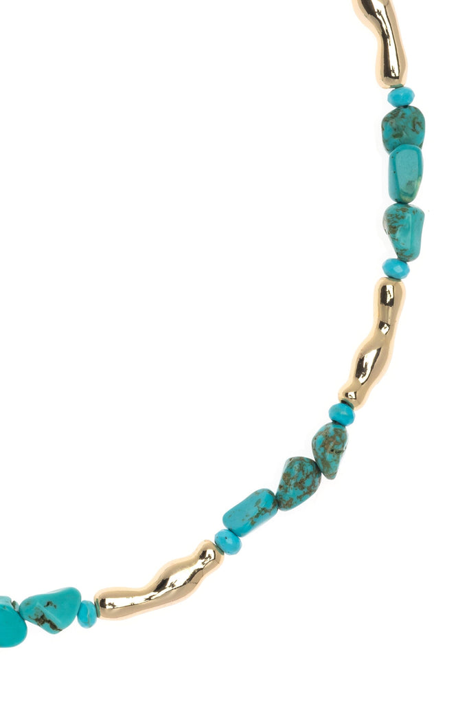 Lock Loop Turquoise Necklace - Nakamol