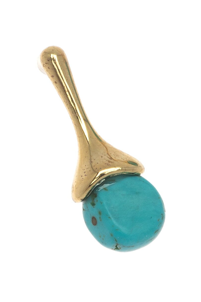 Geometrical Turquoise Drop Earrings - Nakamol