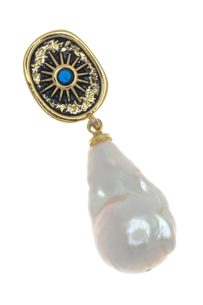 Bohemian Baroque Pearl Earrings - Nakamol