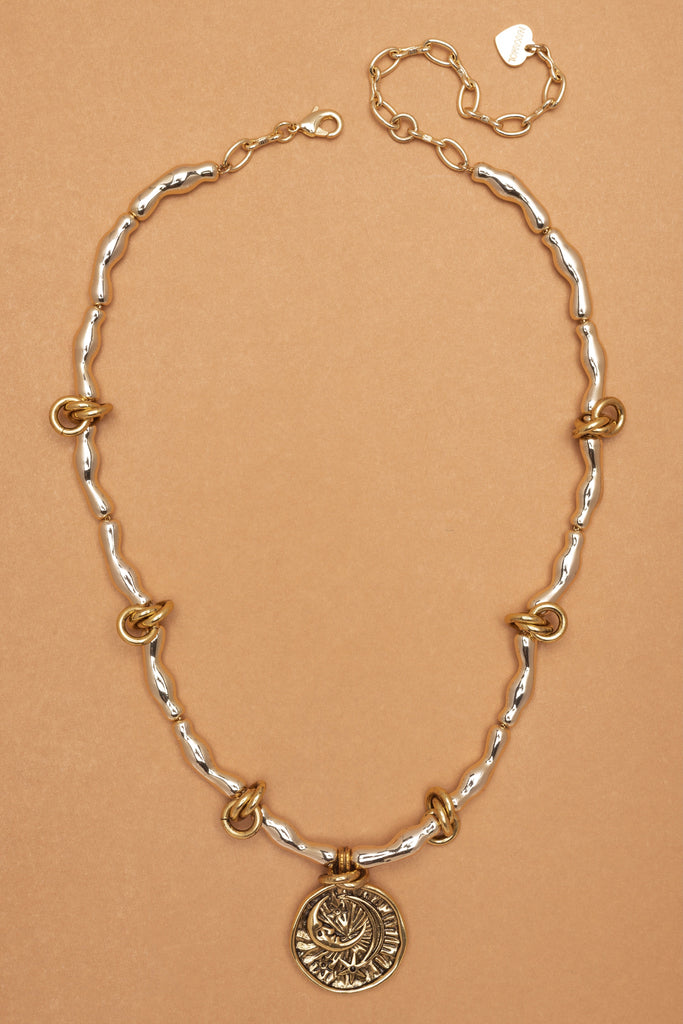 Gold Coin Amulet Necklace - Nakamol