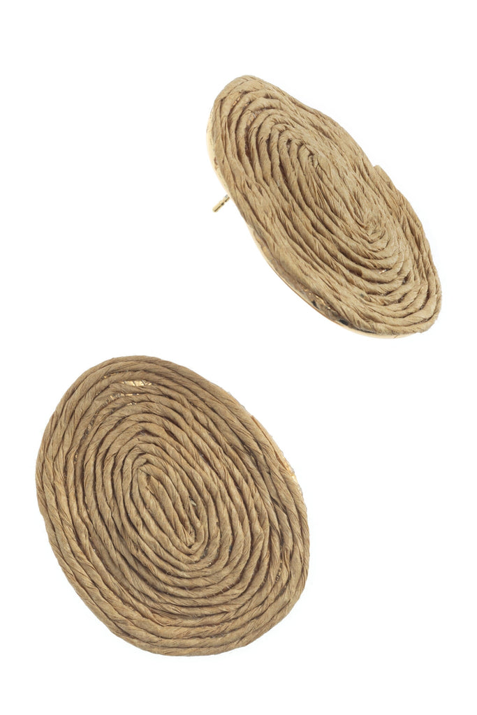 TEXTURED PRINT EARRINGS - Nakamol