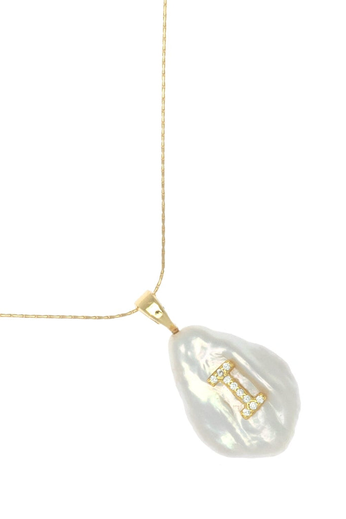 I White Pearl Pendant Necklace - Nakamol