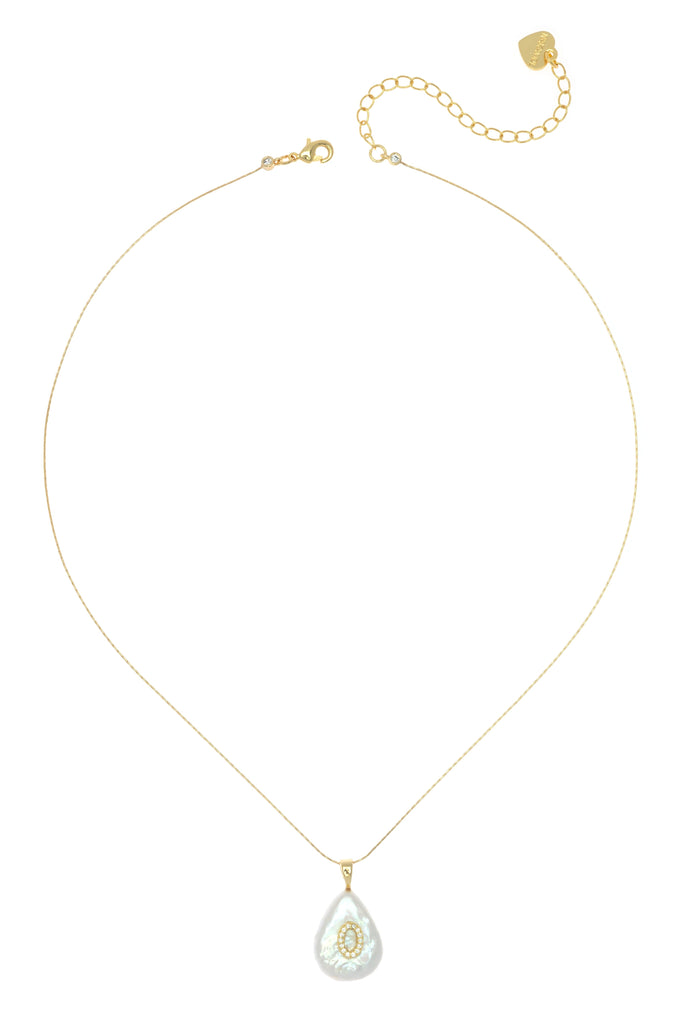 O White Pearl Pendant Necklace - Nakamol