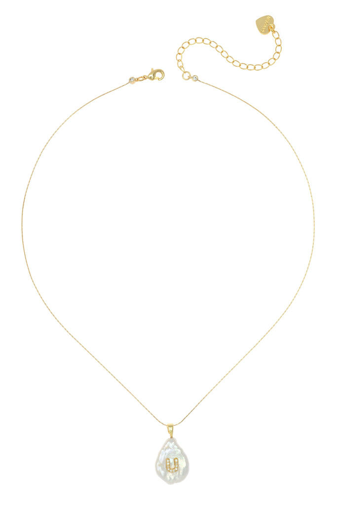 U White Pearl Pendant Necklace - Nakamol