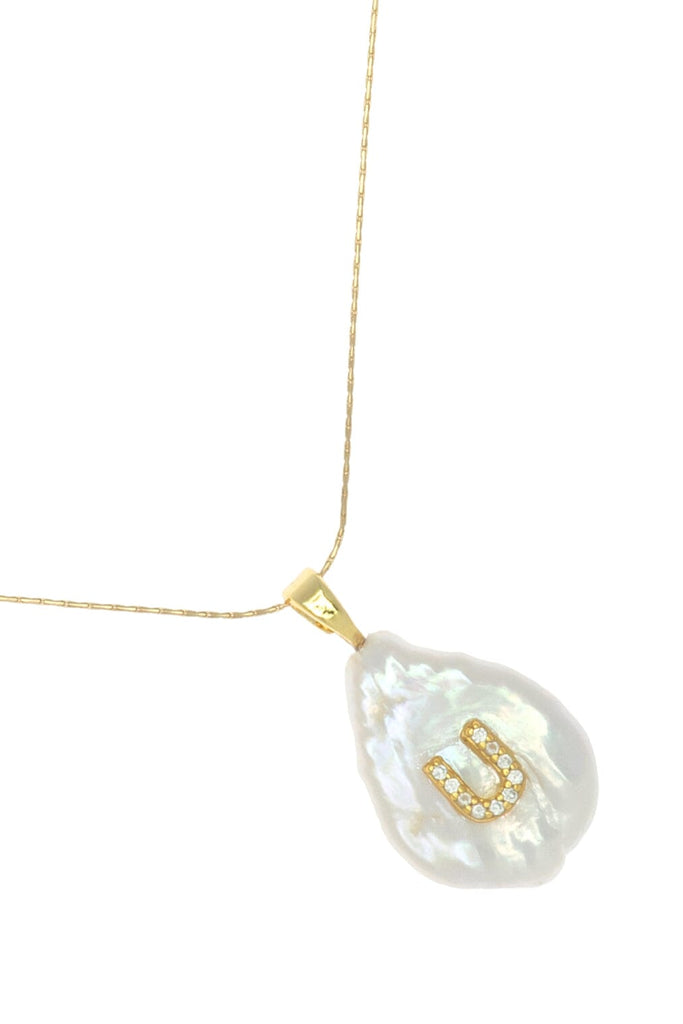 U White Pearl Pendant Necklace - Nakamol