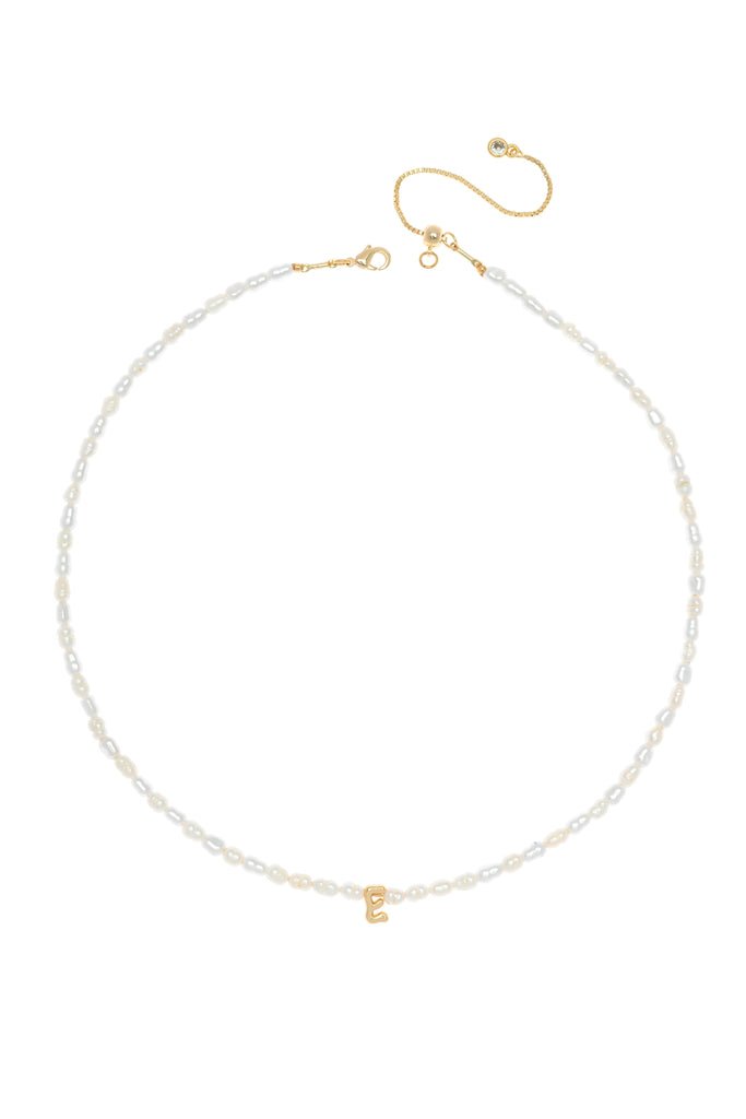 White Pearl E Bead Fashion Necklace - Nakamol