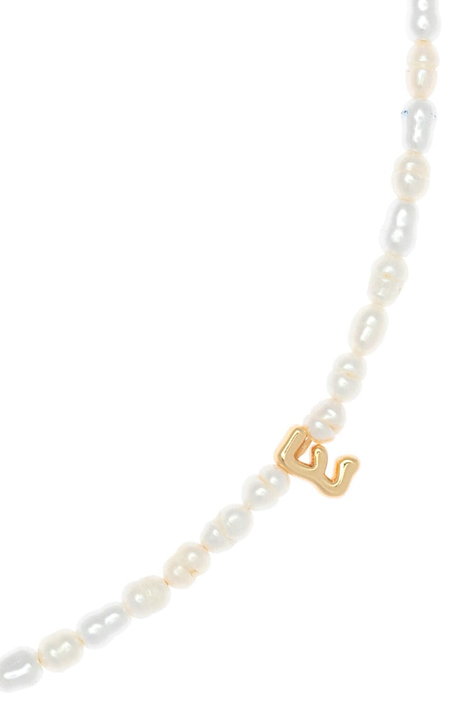 White Pearl E Bead Fashion Necklace - Nakamol