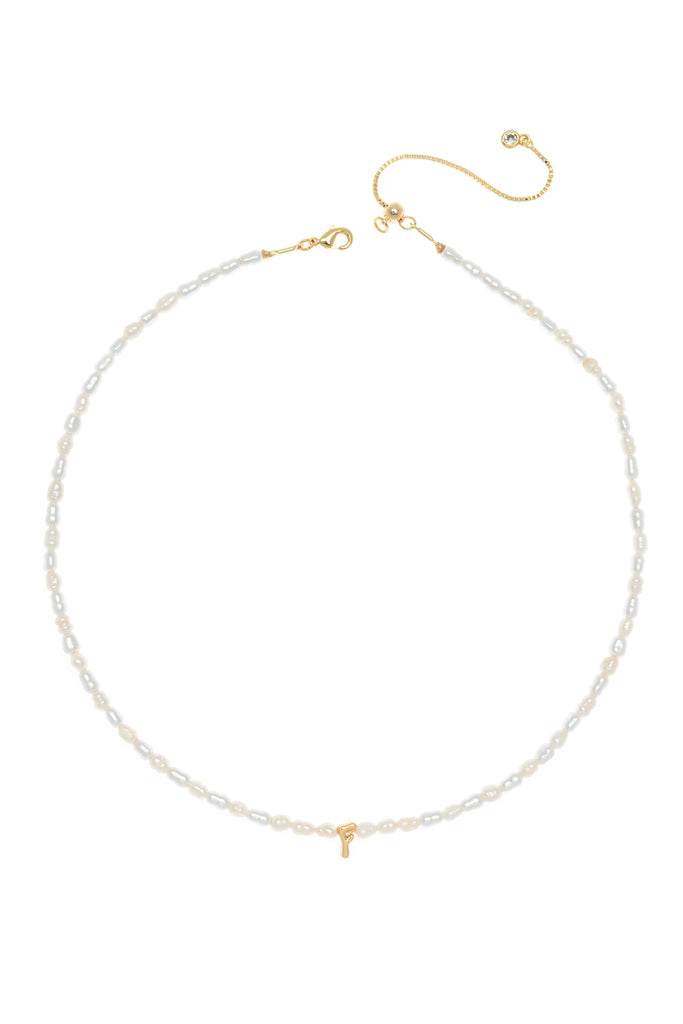 White Pearl F Bead Fashion Necklace - Nakamol