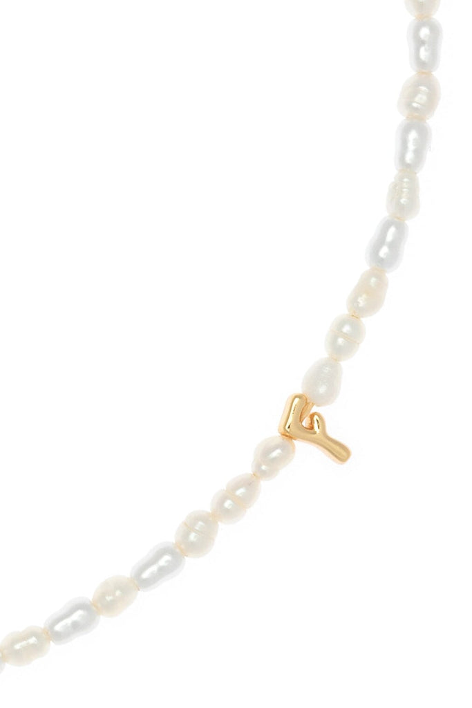 White Pearl F Bead Fashion Necklace - Nakamol