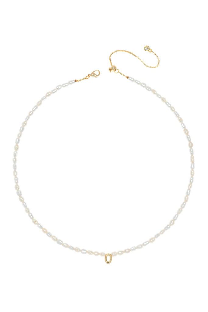 White Pearl O Bead Fashion Necklace - Nakamol