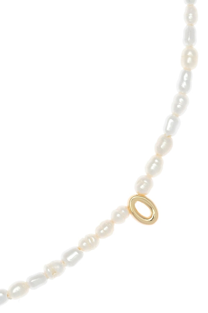 White Pearl O Bead Fashion Necklace - Nakamol