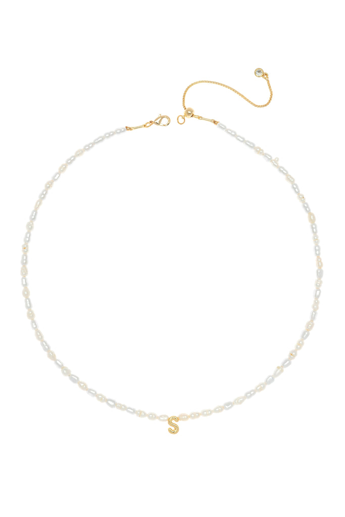 White Pearl S Bead Fashion Necklace - Nakamol