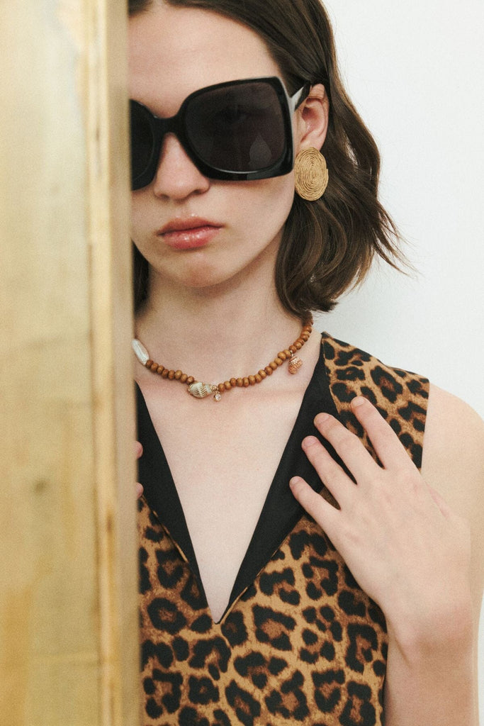 SHELL BROWN NECKLACE - Nakamol