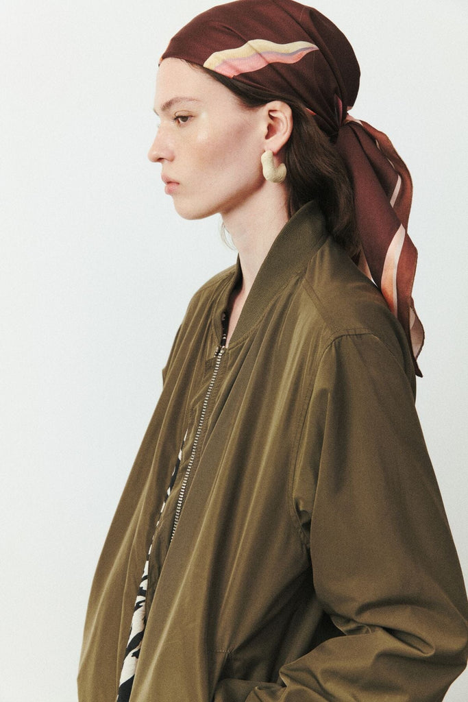 CREAM TEXTURED GEO EARRINGS - Nakamol