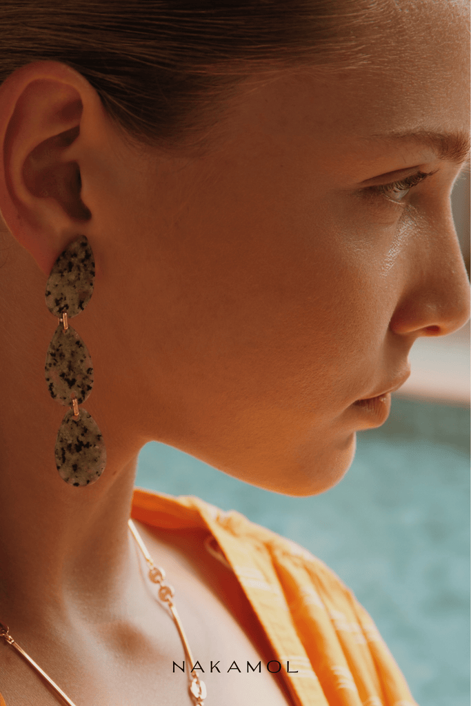 Amazonite Trio Drop Earrings - Nakamol