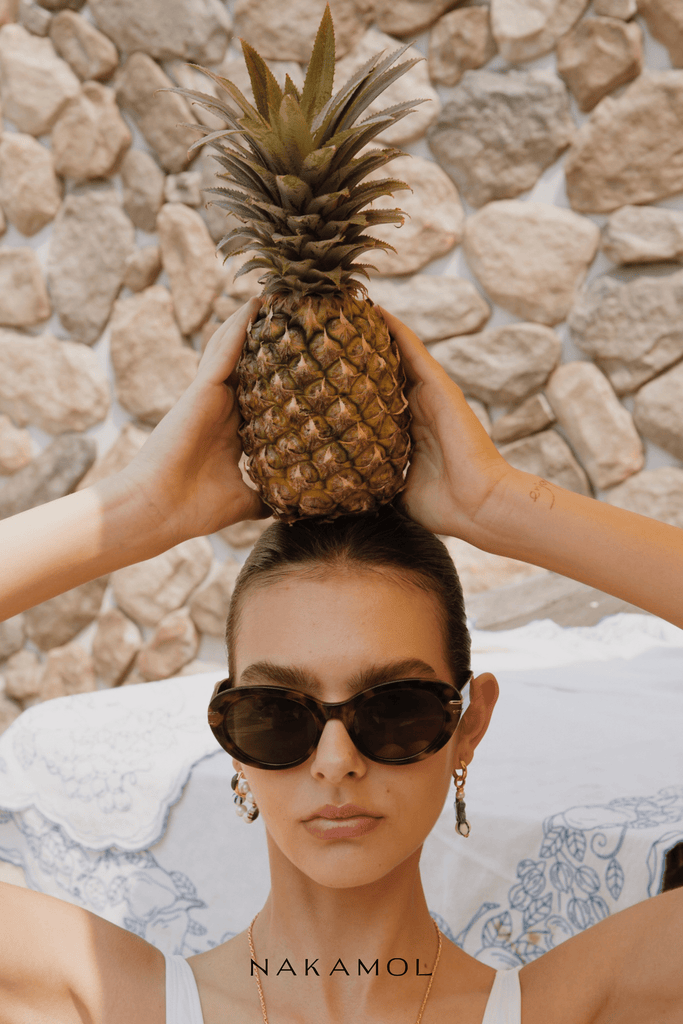 Teal Asymetrical Ocean Earrings - Nakamol