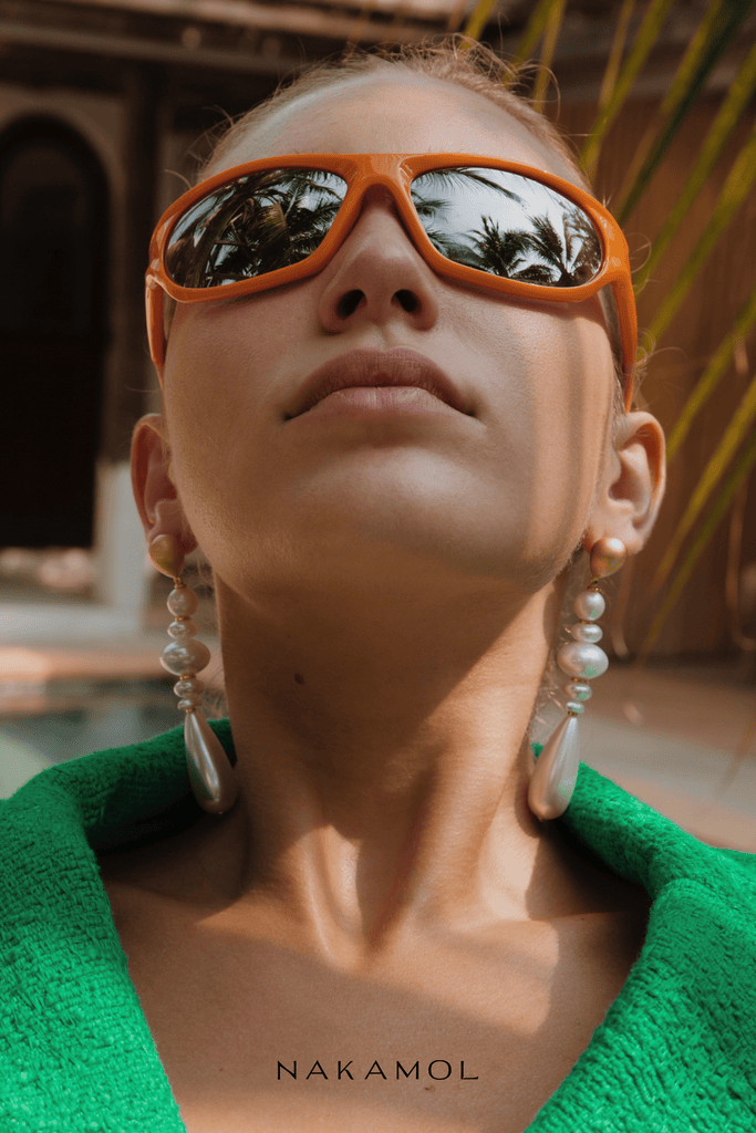 Pearly White Drop Earrings - Nakamol