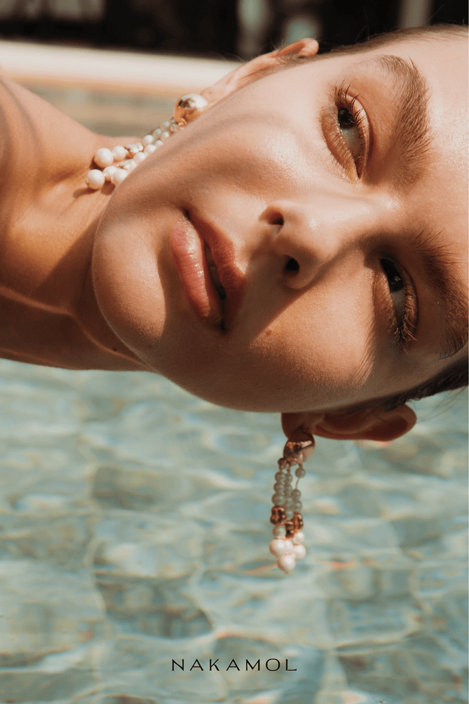 Pearl Fringe Earrings - Nakamol