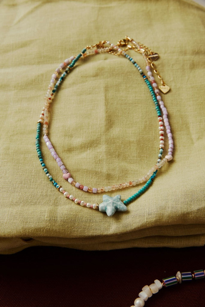 Purple Peridot Mix Necklace - Nakamol