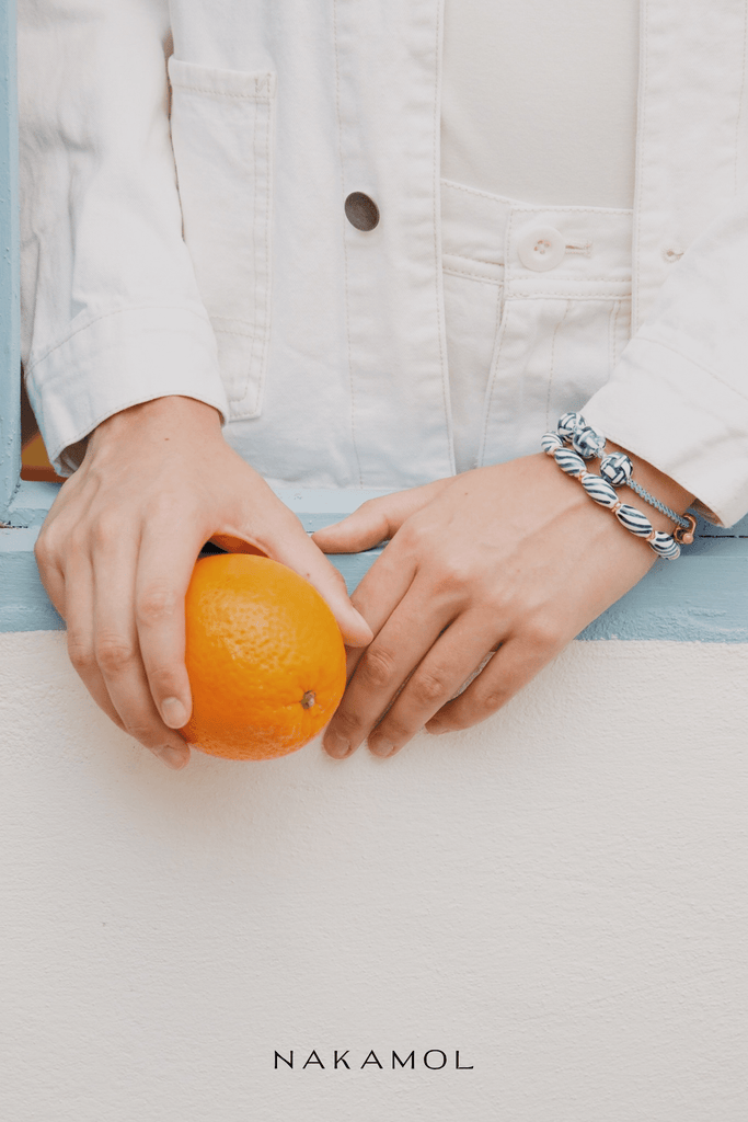 White Montana Beaded Bracelet - Nakamol