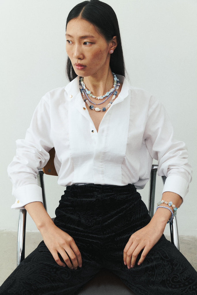 Soft Blue Wave Necklace - Nakamol