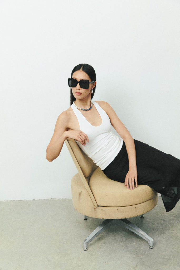 Elegant Blue and White Beaded Necklace - Nakamol