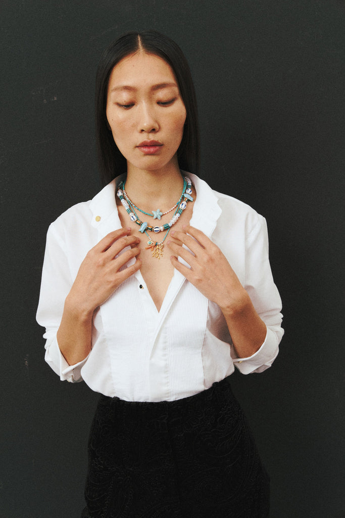 Blue Star Turquoise Beaded Necklace - Nakamol