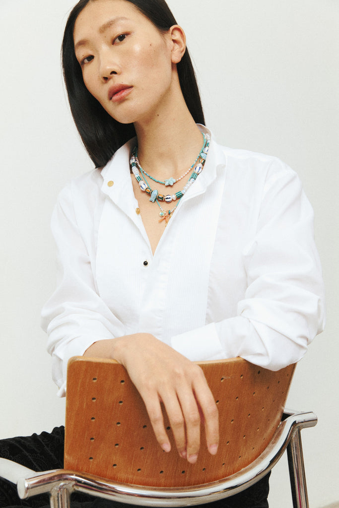 Blue Star Turquoise Beaded Necklace - Nakamol