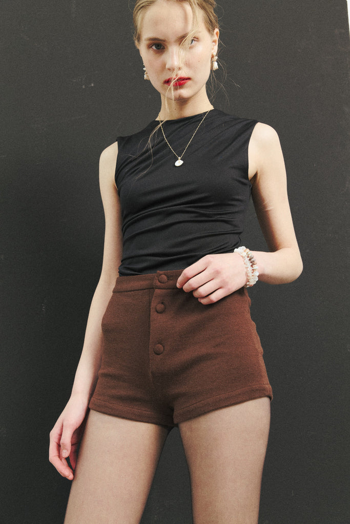 Gold Shell Pearl Drop Earrings - Nakamol