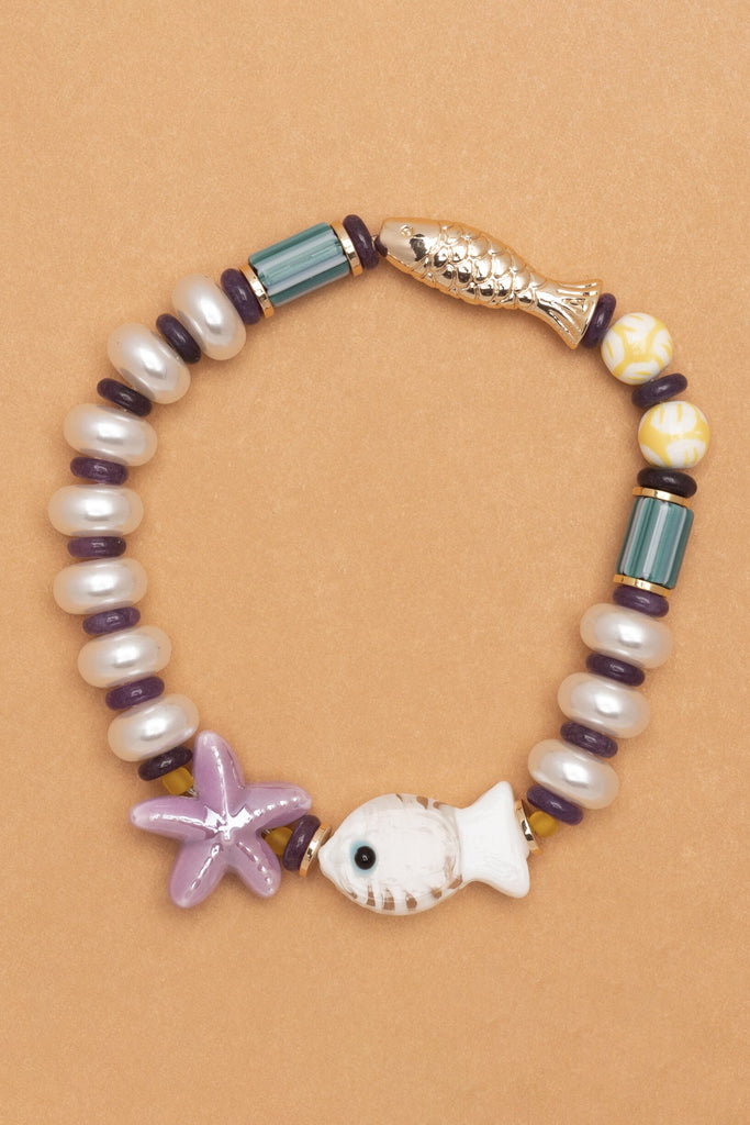 Fish Star Chunky Stretch Bracelet - Nakamol