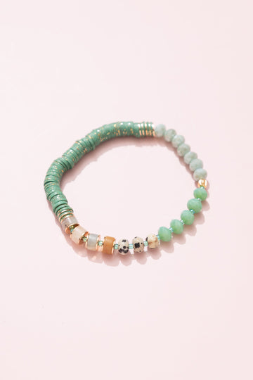 Shamrock Green Stretchy Band Bracelet - Nakamol