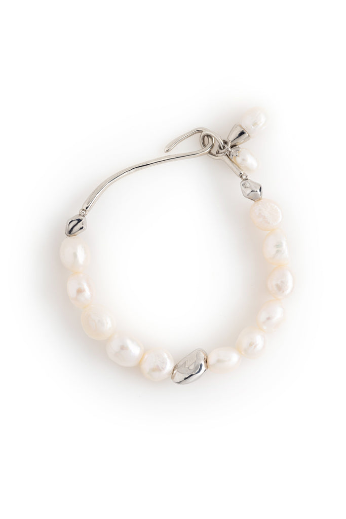 Chunky White Pearl Bracelet - Nakamol
